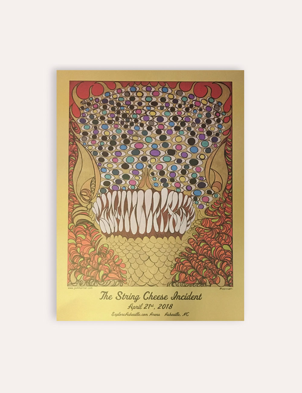 The String Cheese Incident - Merch - Gig Poster - 2018 Asheville, NC Poster