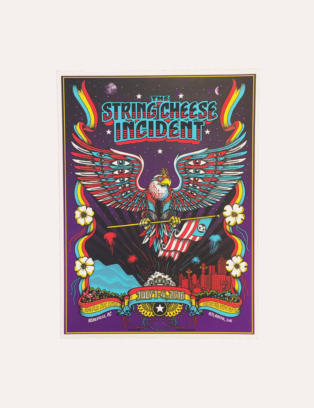 The String Cheese Incident - Merch - Gig Poster - 2016 Atlanta/Asheville