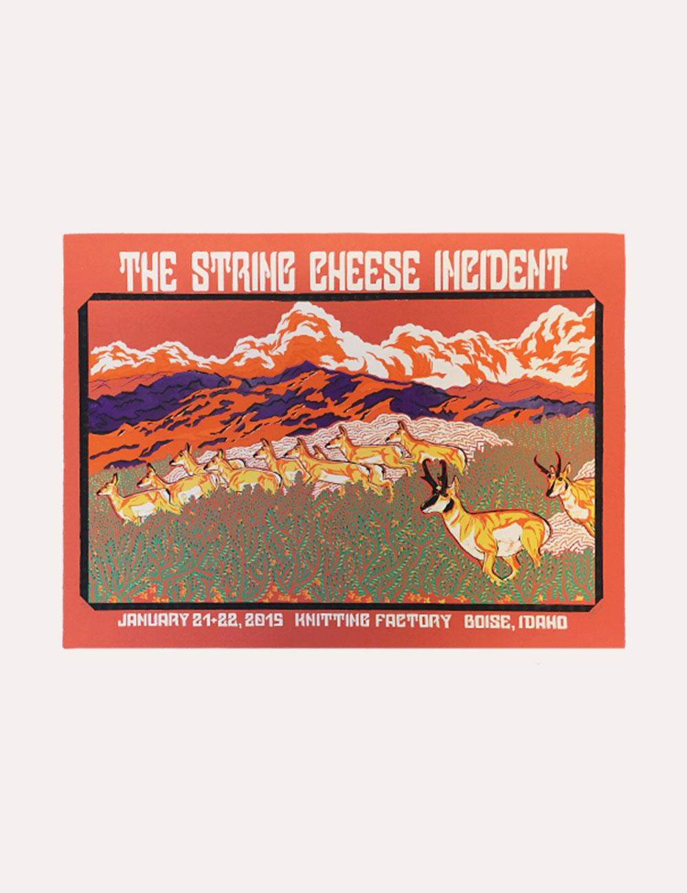 The String Cheese Incident - Merch - Gig Poster - 2015 Knitting Factory Boise ID Poster