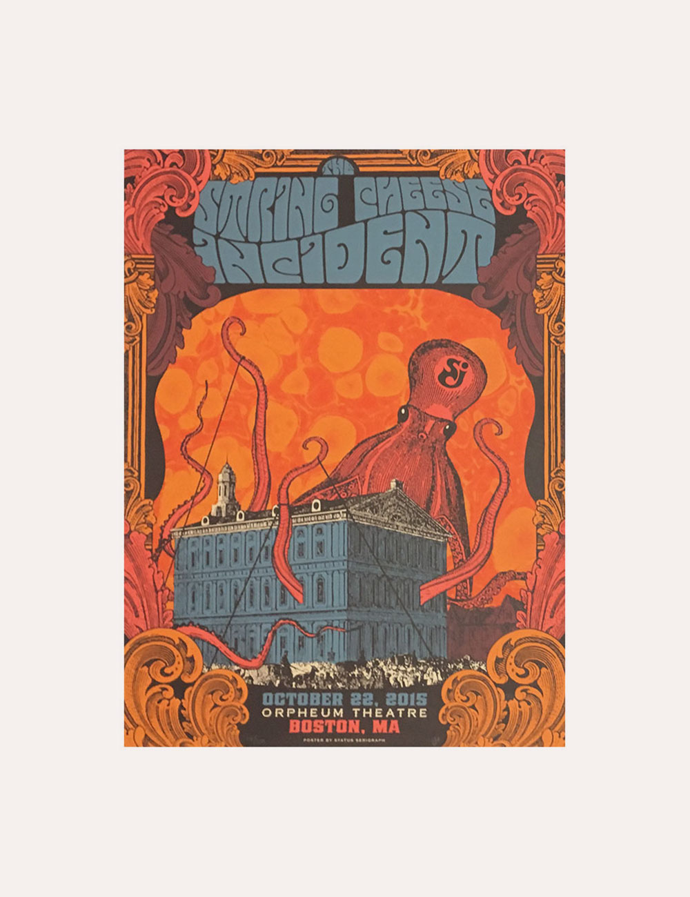 The String Cheese Incident - Merch - Gig Poster - 2015 Orpheum Theatre Boston MA Poster