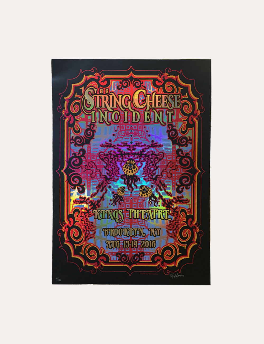 The String Cheese Incident - Merch - Gig Poster - 2016 Foil Poster NYC - Brooklyn Kings Theater