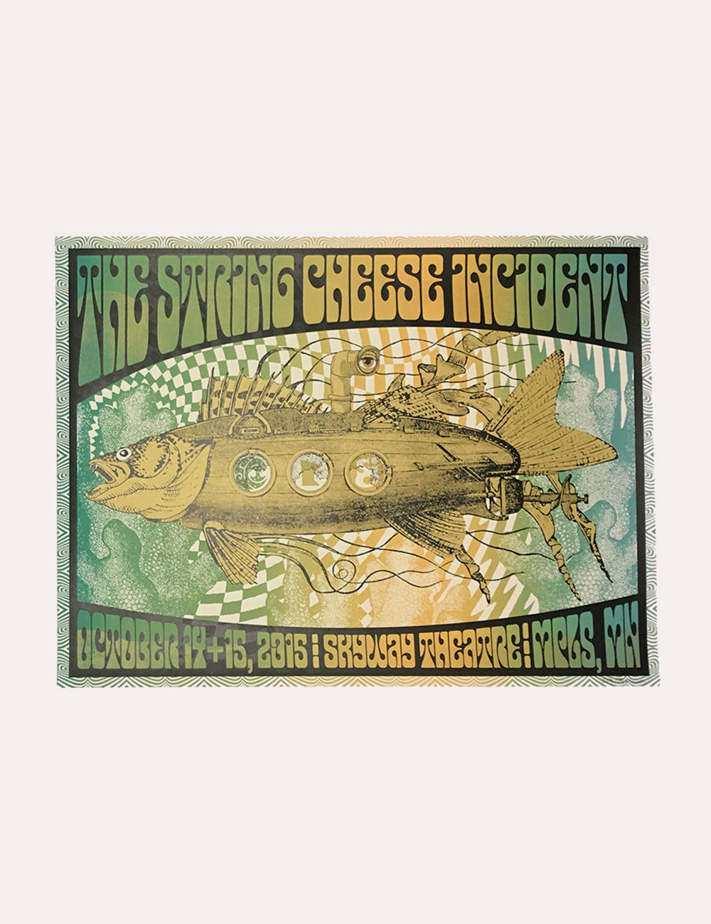The String Cheese Incident - Merch - Gig Poster - 2015 Skyway Theatre Minneapolis MN Poster