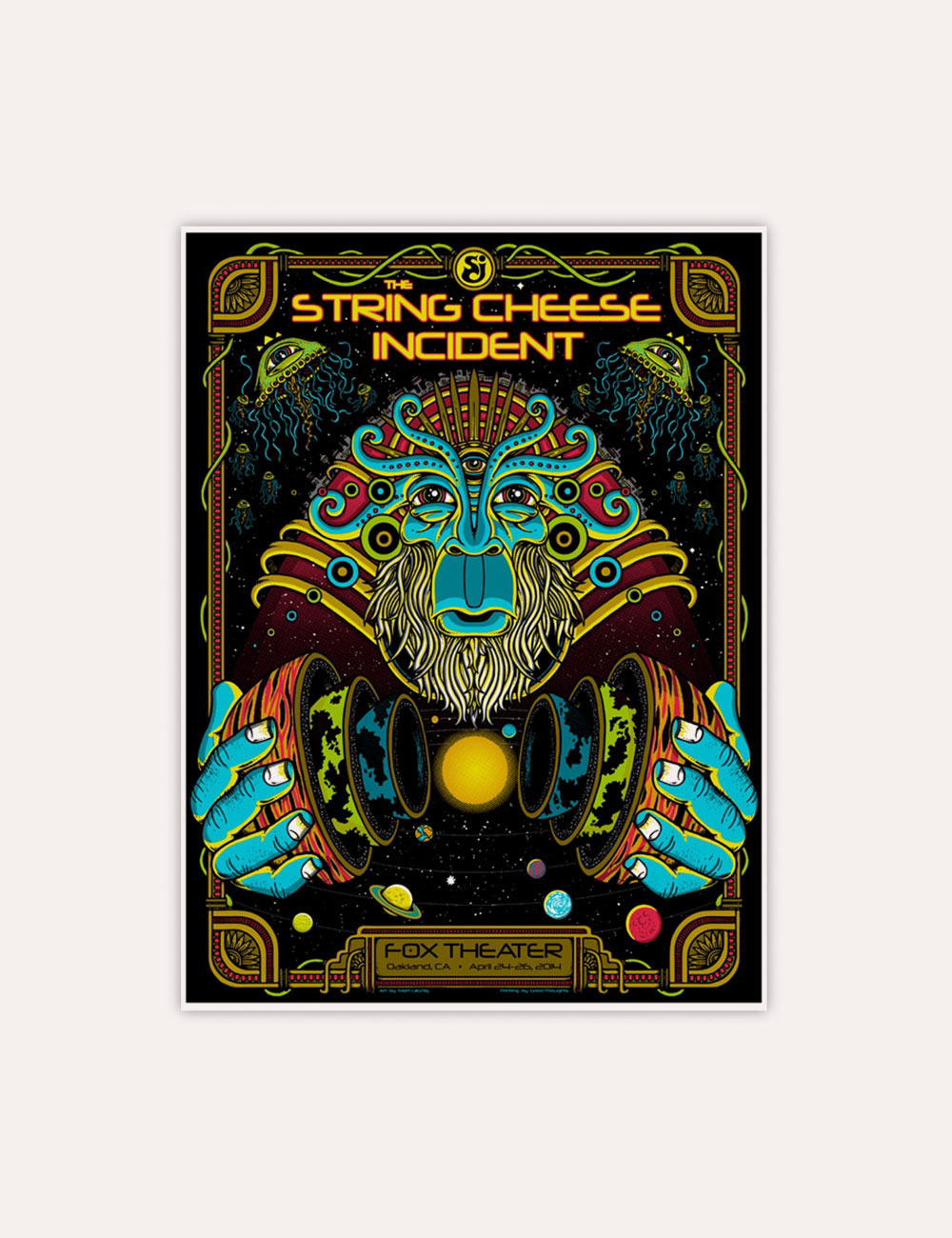 The String Cheese Incident - Merch - Poster - 2014 Fox Theater Oakland Poster