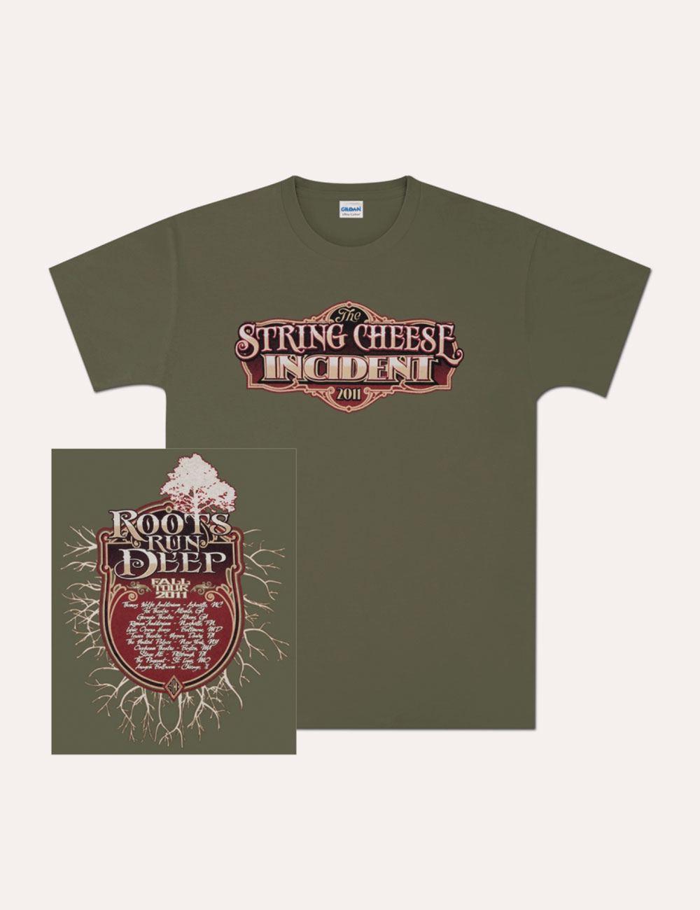 The String Cheese Incident - Merch - T-Shirts - 2011 Fall Tour Short Sleeve T-Shirt