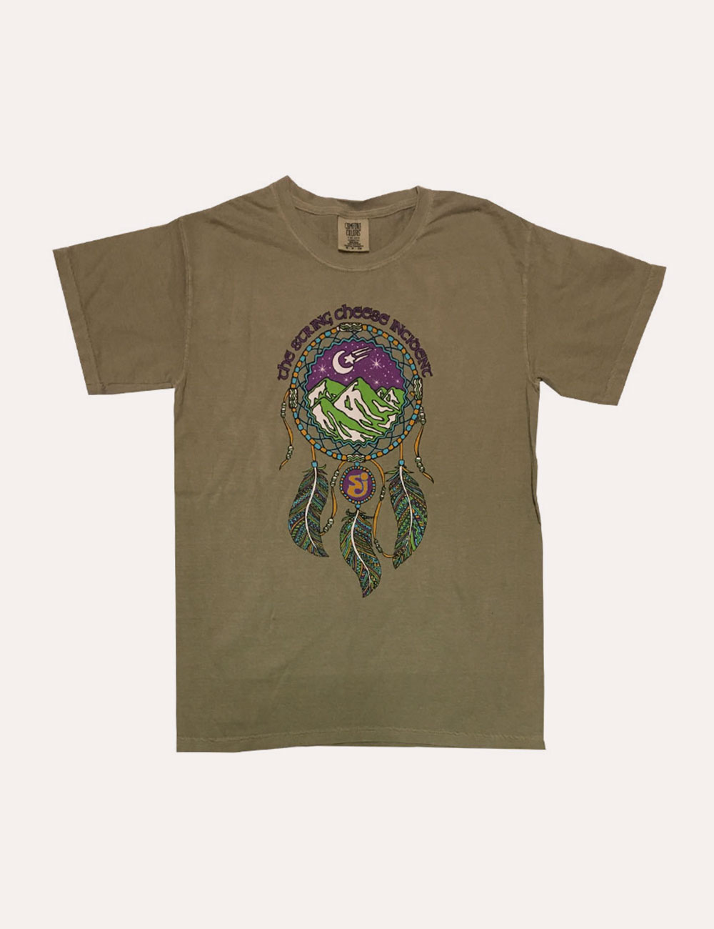 The String Cheese Incident - Merch - T-Shirts - Olive Dreamcatcher Tee