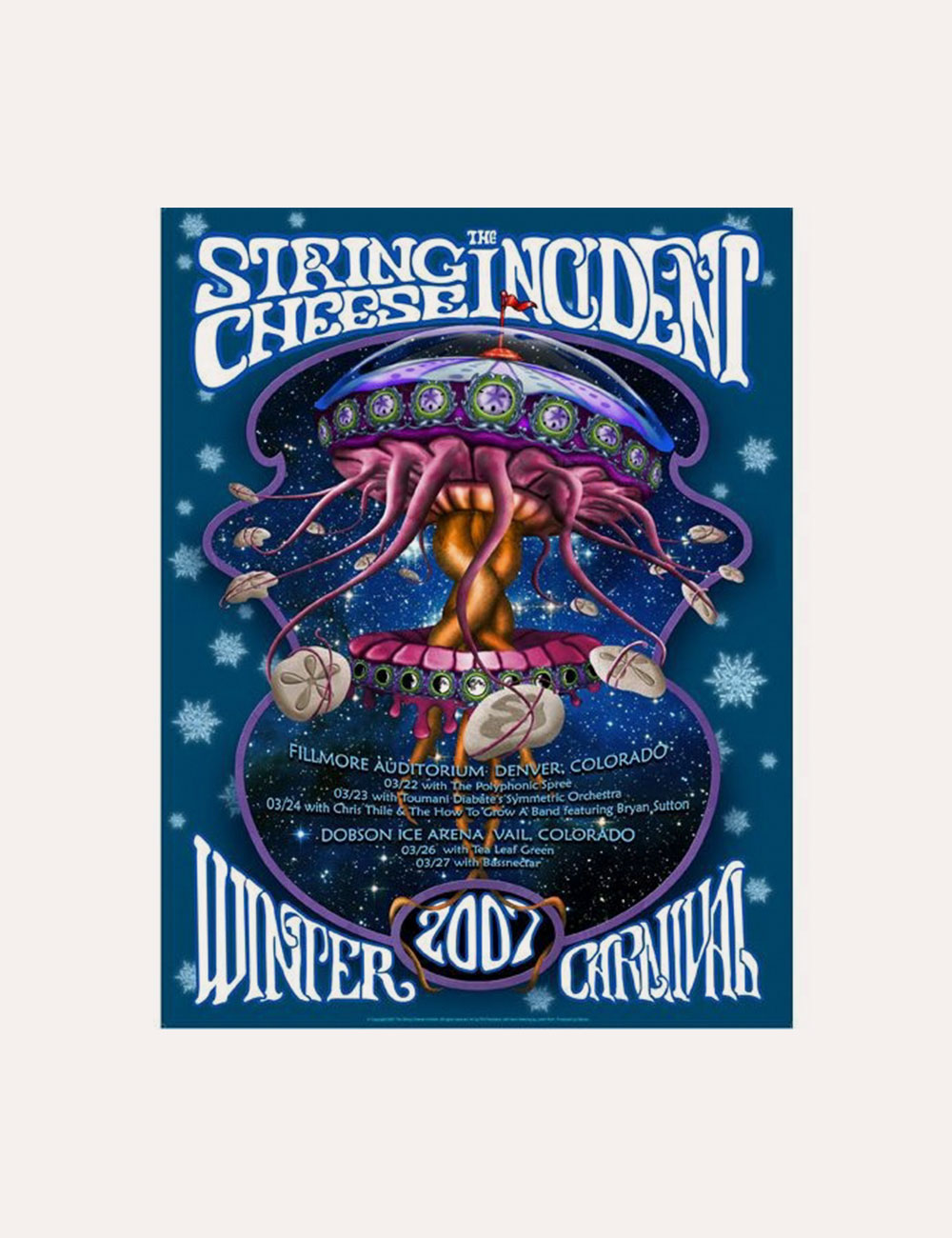 The String Cheese Incident - Merch - Poster - 2007 Winter Carnival Tour.