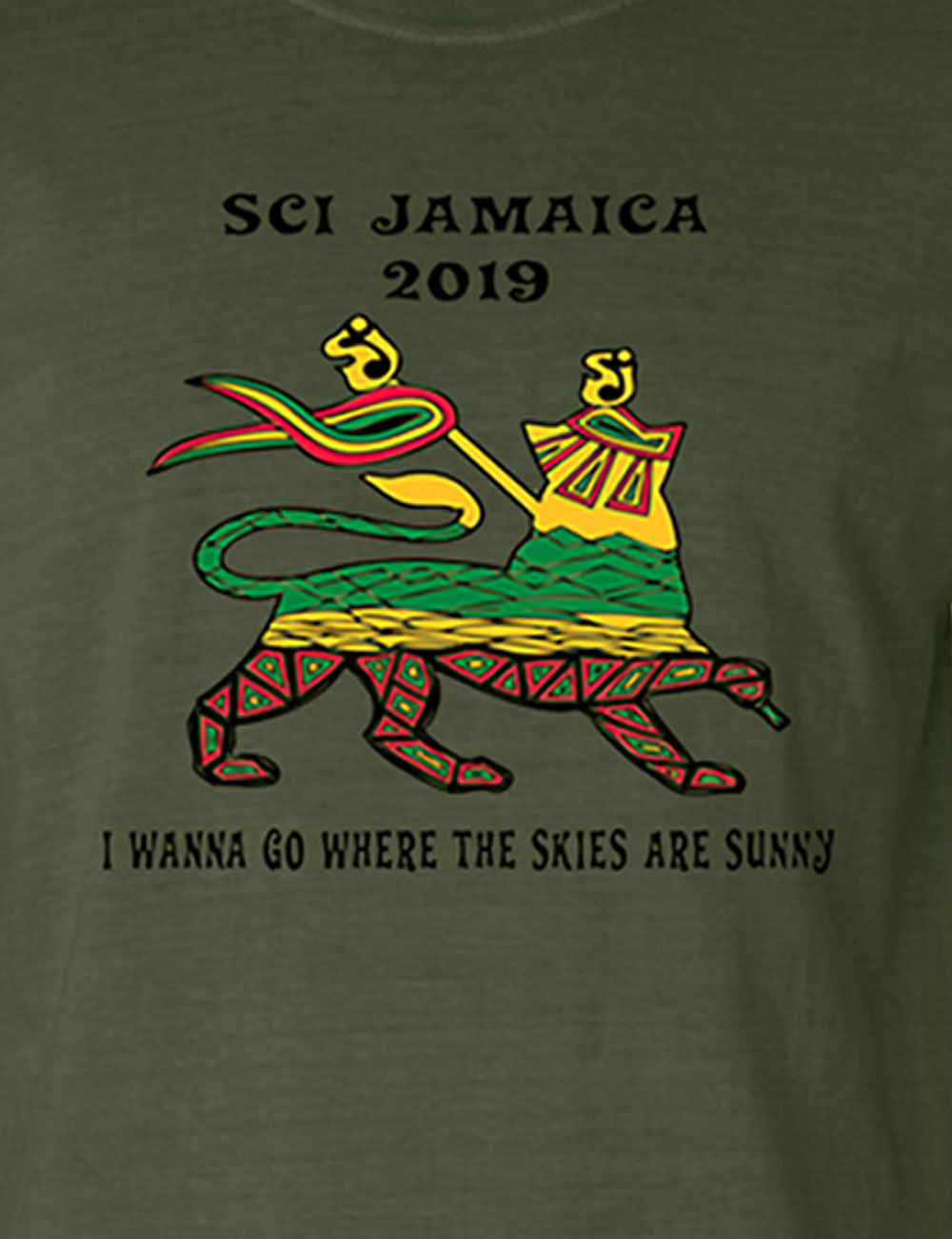 The String Cheese Incident - Merch - Jamaica 2019 Tshirt Close Up