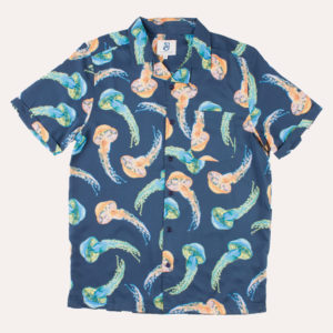The String Cheese Incident - Merch - Jellyfish Pattern Short Sleeve Button Up Shirt