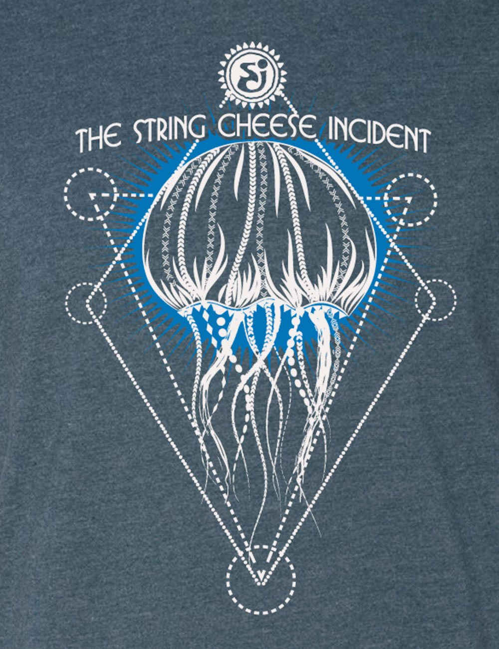The String Cheese Incident - T-shirts- Geo Jelly Green Closeup Detail