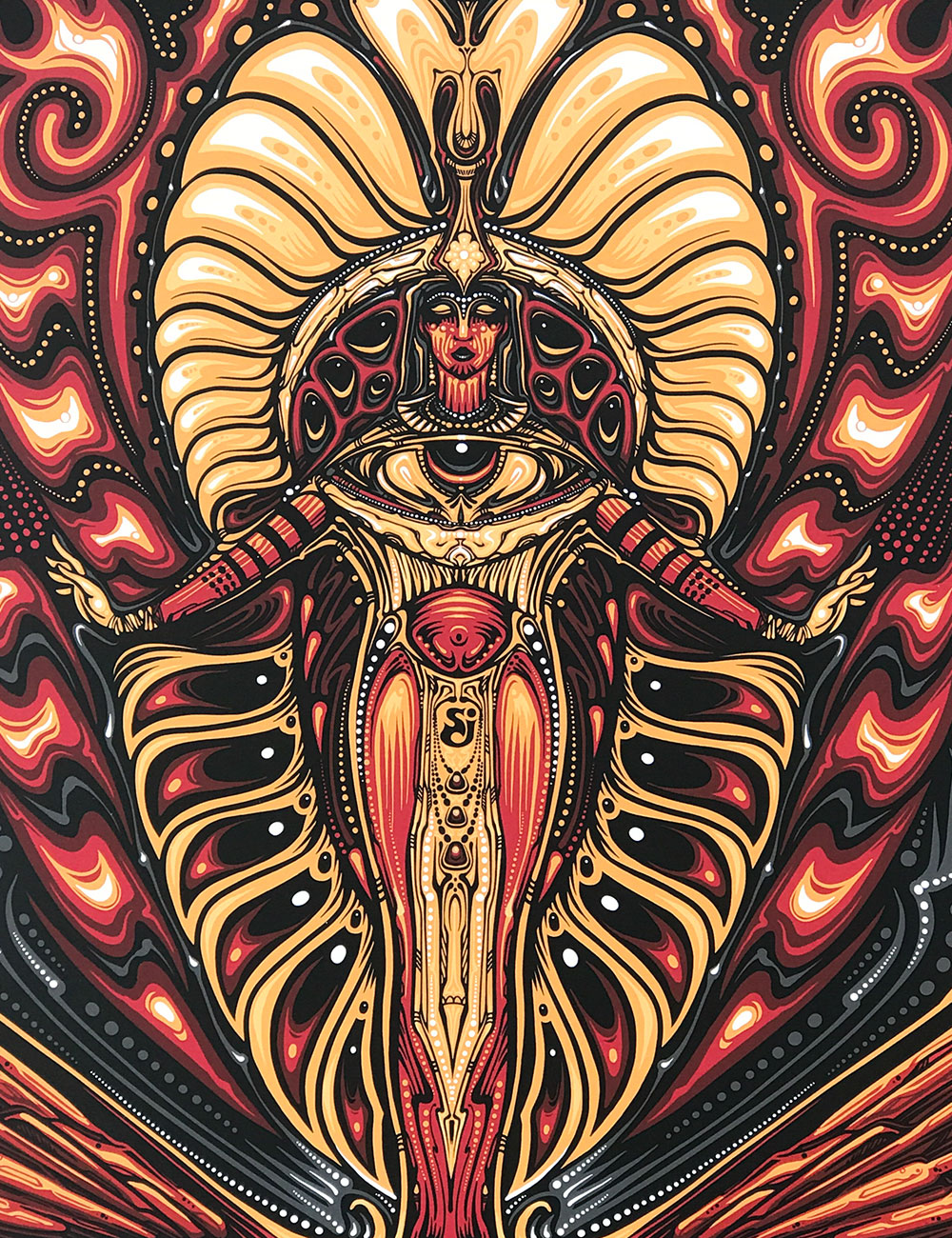 Detail of2019 Red Rocks Show Poster - The String Cheese Incident - Merch - Poster