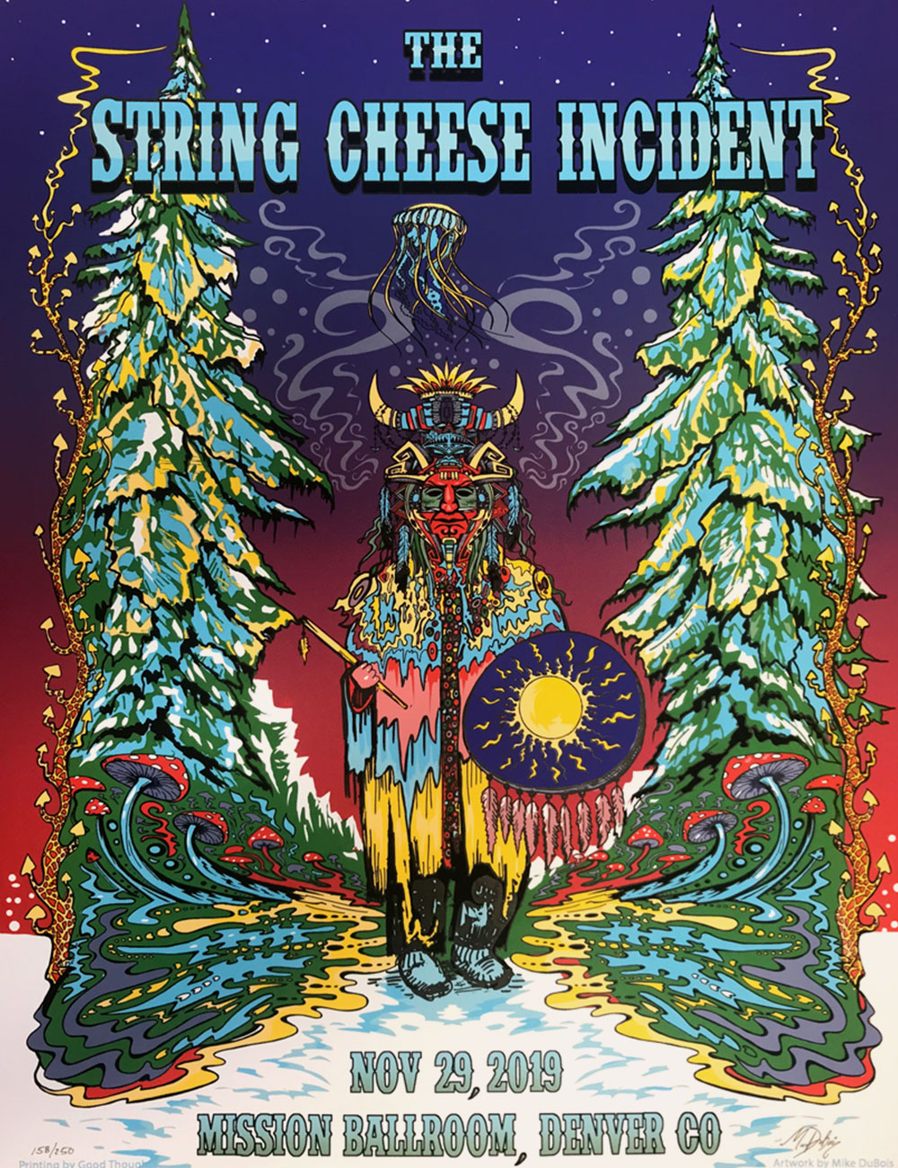 The String Cheese Incident - Merch - Poster - 2019 Mission Ballroom - Denver - November 29th - Detail