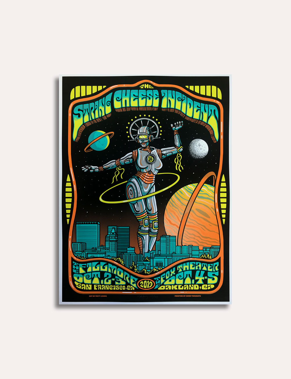 The String Cheese Incident - Merch - Poster - 2019 San Francisco and Oakland Shows