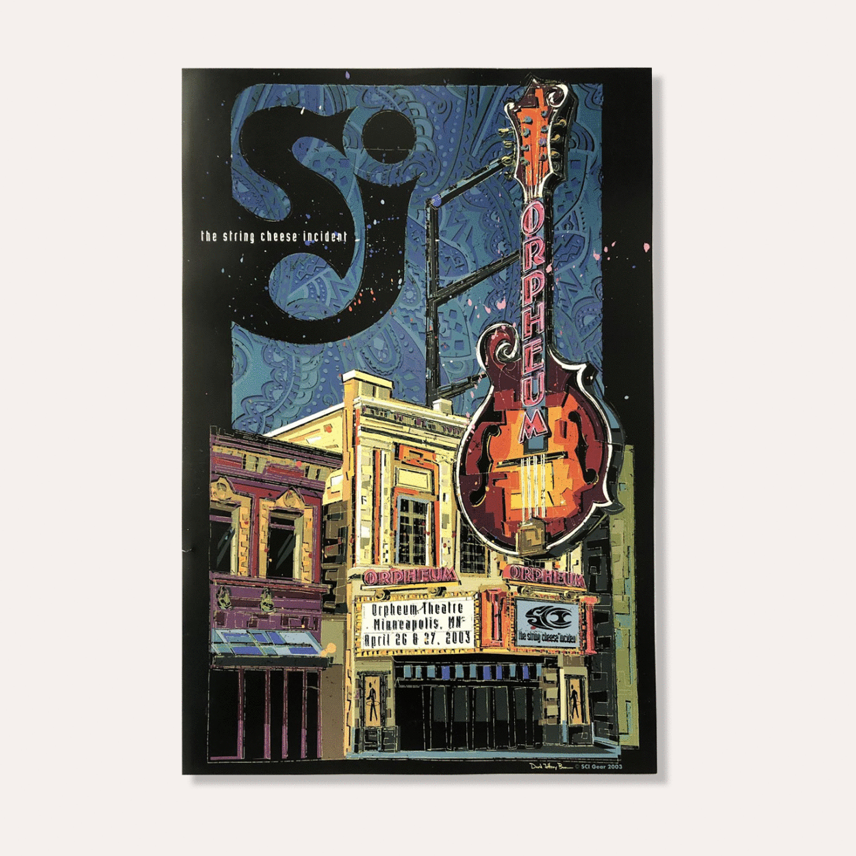 The String Cheese Incident - Merch - Posters - 2003 Orpheum Theater Minneapolis