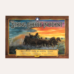 The String Cheese Incident -Show Poster - Gig Poster - Waterloo Park, Austin, Texas - April 4,5,6, 2002
